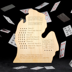 Michigan LP Shanghai Rummy Gameboard