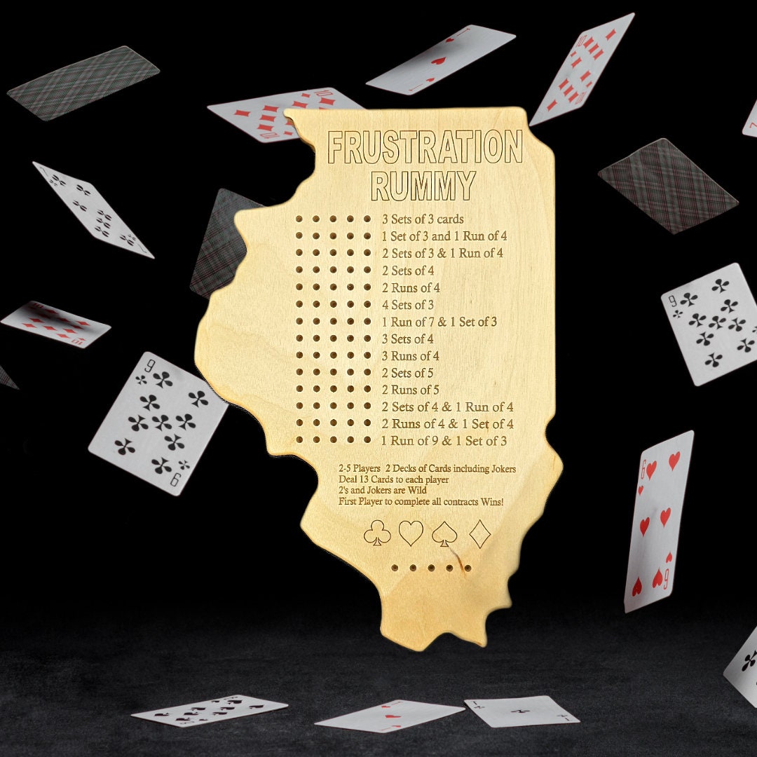 Illinois Frustration Rummy Gameboard - Etsy