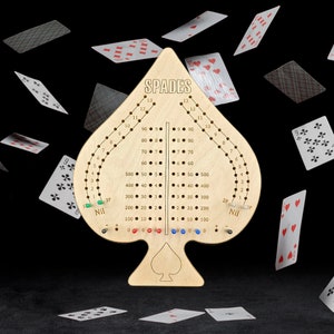 Spades Score keeper gameboard