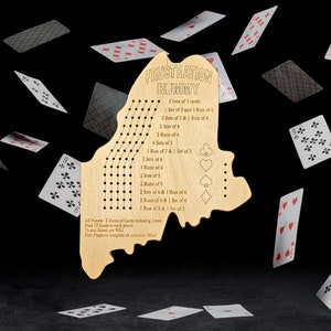 Maine Frustration Rummy Gameboard.