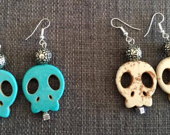 Howlite earring