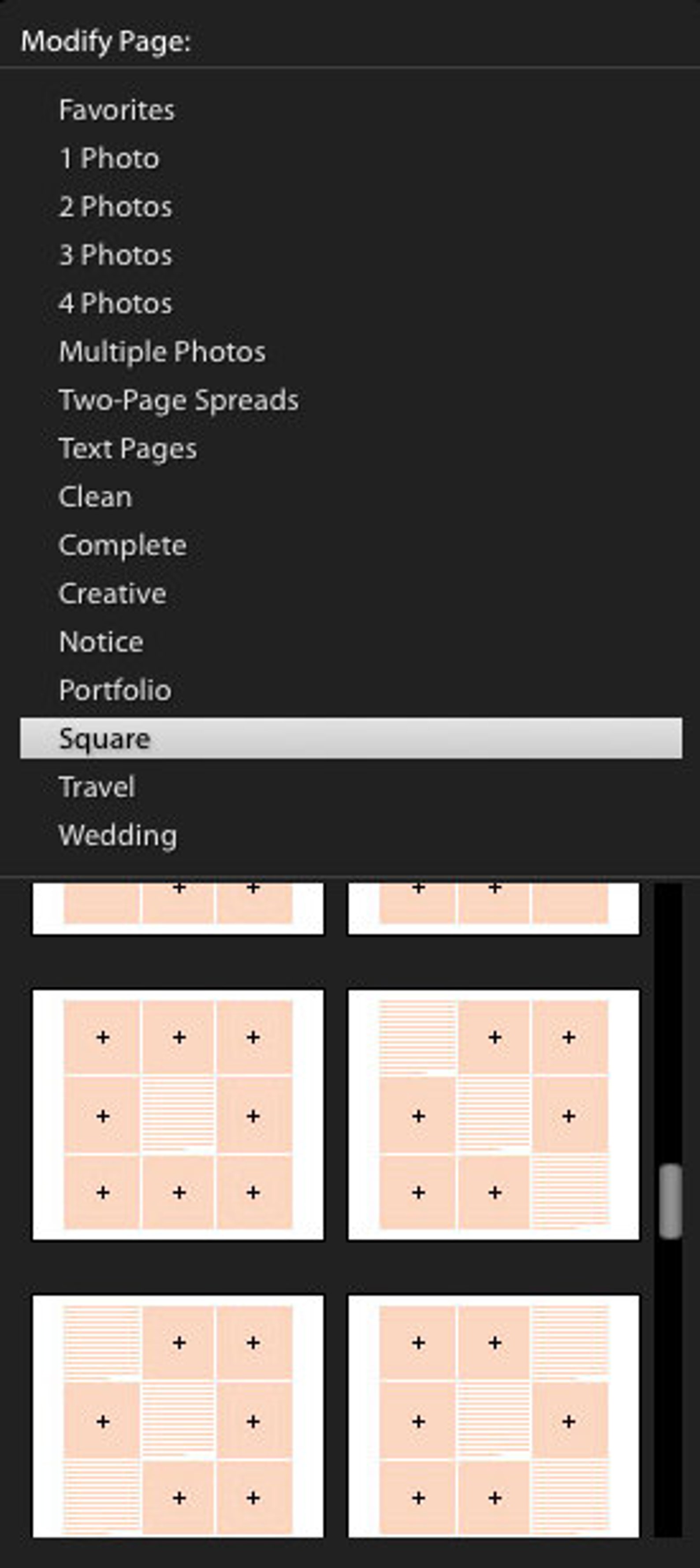 Lightroom book page templates lightroom book module Etsy
