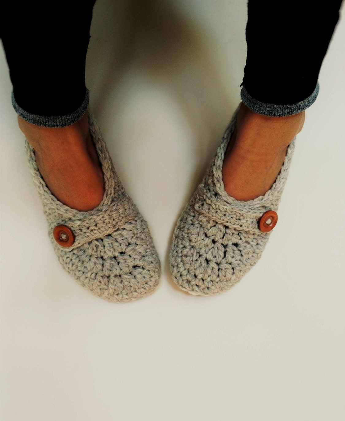 Crochet women slippers with non slip soles womens slippers boots…