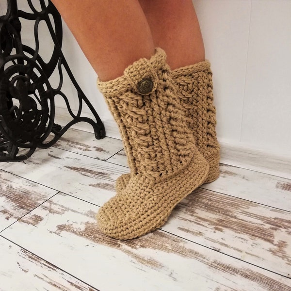 crochet boots with soles
