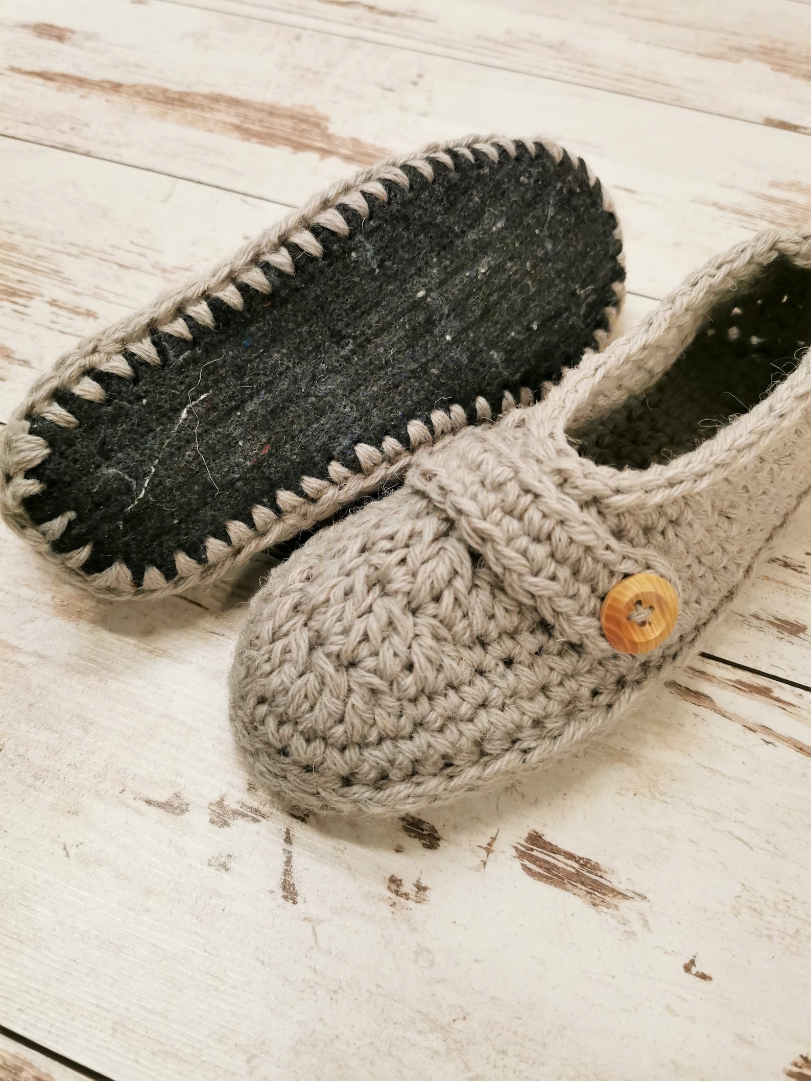 Crochet Women Slippers With Non Slip Soles/womens Etsy