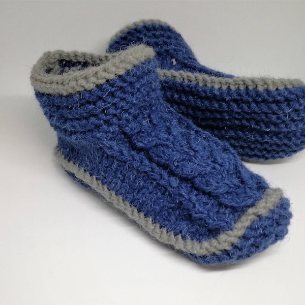 knitted slipper boots mens
