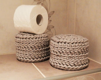 Crochet toilet paper cover/housewarming gift/bathroom decor/crochet bathroom storage/toilet paper storage