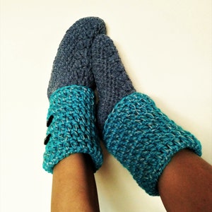 Crochet slipper boots/womens slippers/womens slipper boots/slipper boots/crochet womens slippers handmade/house shoes/crochet wool slippers