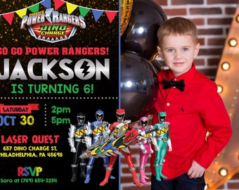 Power Rangers Dino Charge Birthday Etsy Power Rangers Dino Charge Birthday Etsy