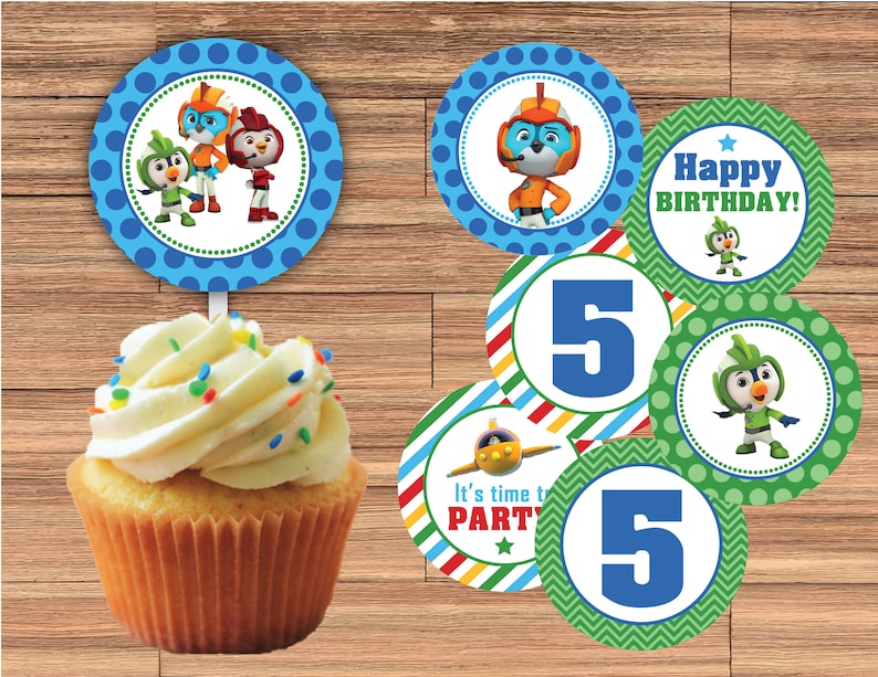 Brody and Rod Printed /& Fully Assembled! Swift 2 Inch or 2.5 Inch TOP WING Cupcake Toppers