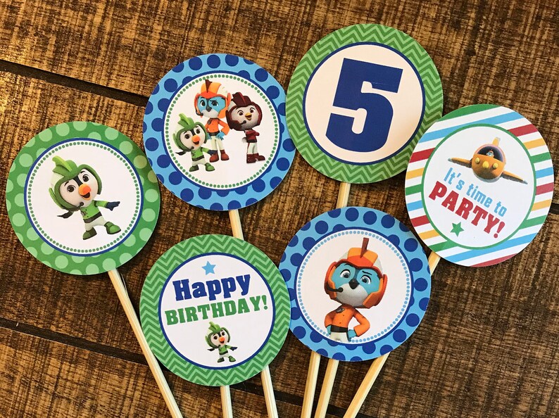 Brody and Rod Printed /& Fully Assembled! Swift 2 Inch or 2.5 Inch TOP WING Cupcake Toppers