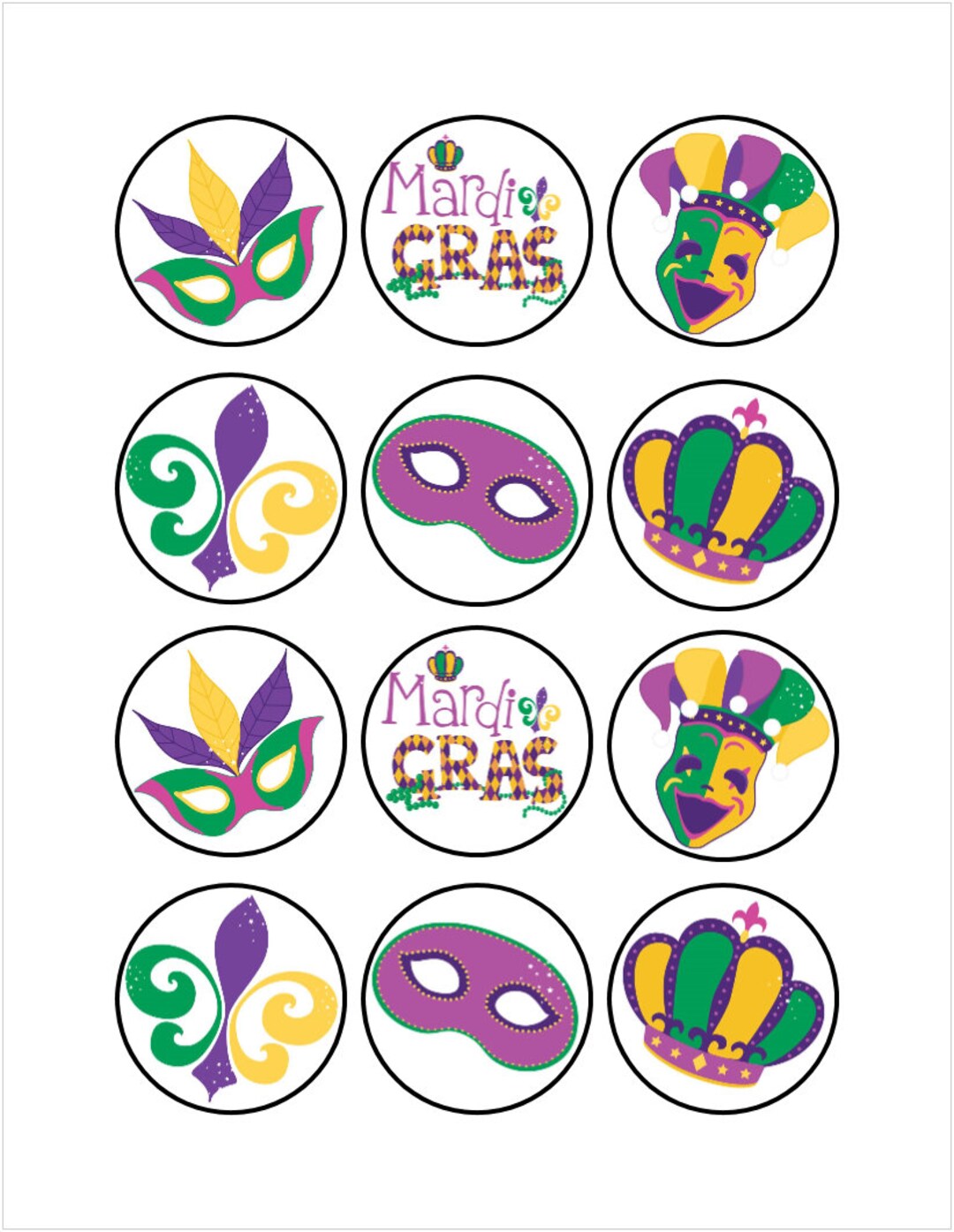 edible mardi gras mask