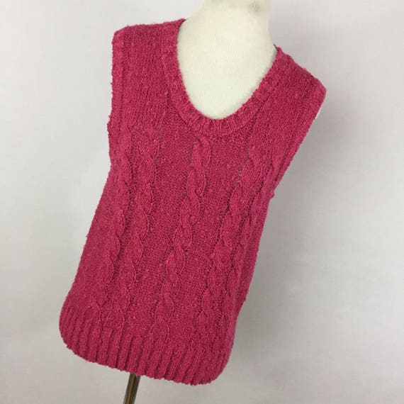 Vintage 80s 90s M Medium Sweater Vest Catalina Pin