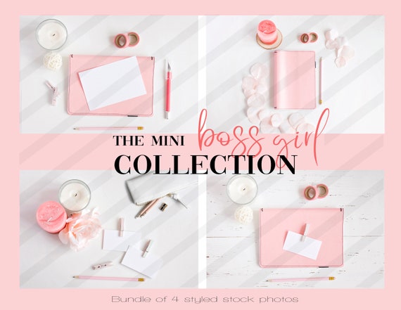 Boss Girl Collection Styled Desktop Bundle Notebook Mockup Boss Girl Collection Styled Desktop Bundle Notebook Mockup