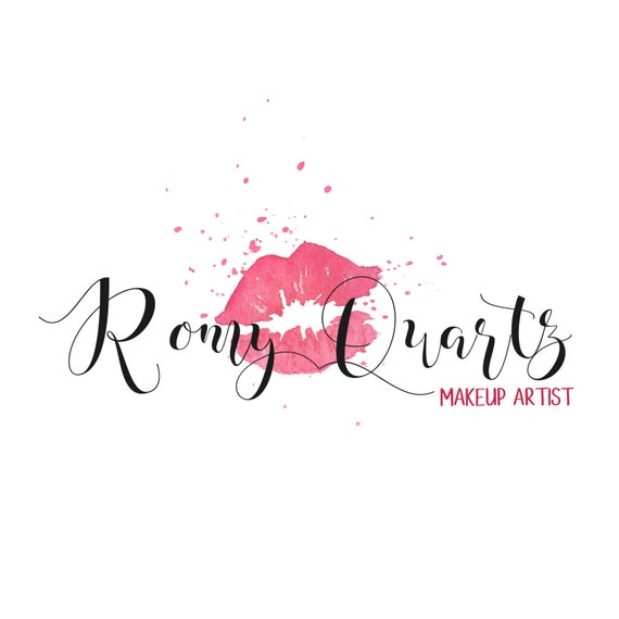 Makeup Artist Logo Hand Written Logo Matching Watermark Etsy