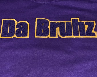 Embroidered old school Da Bruhz Sweatshirt