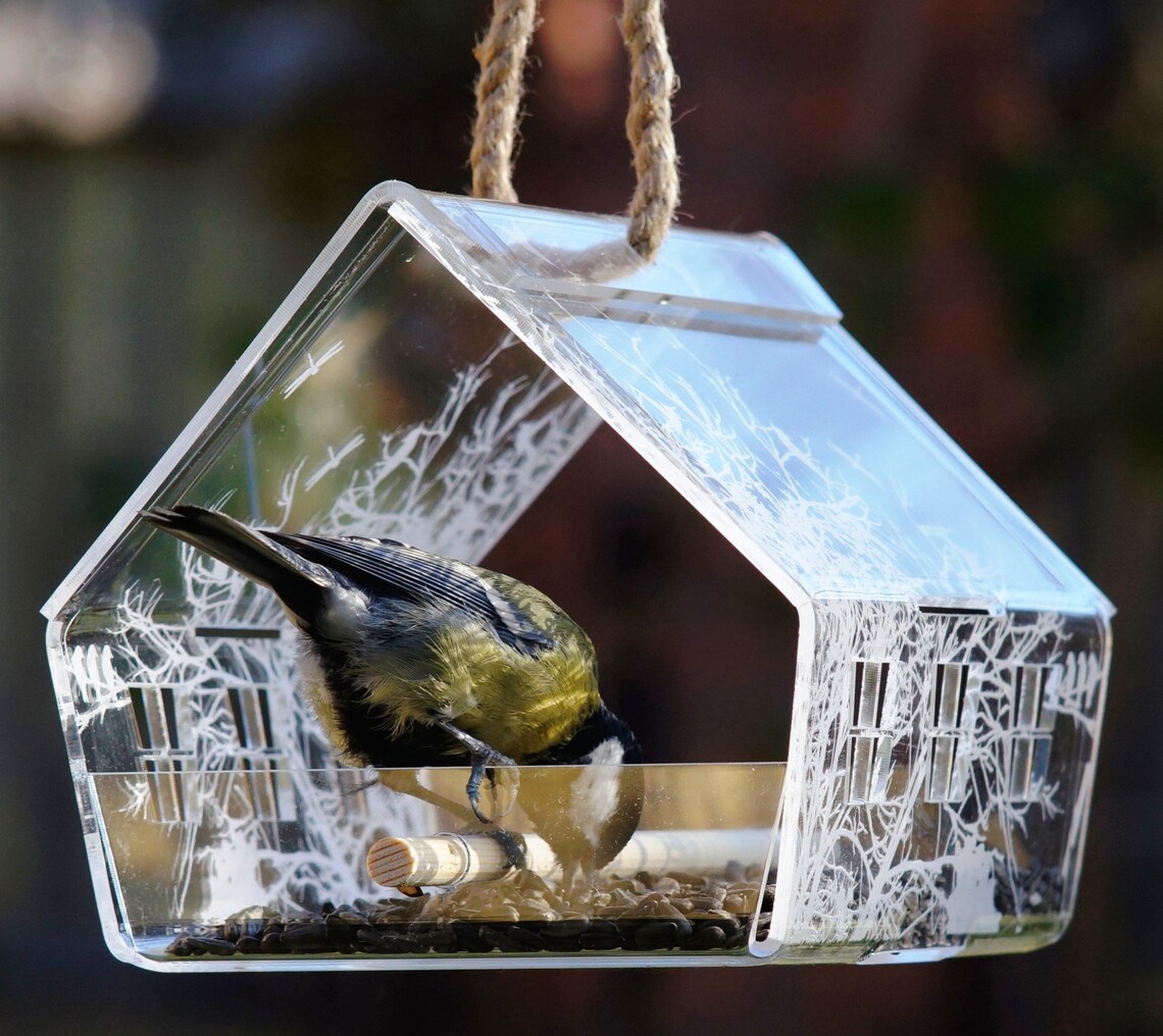 Bird feeder outdoor hanging Garden gifts for dad Durable Etsy