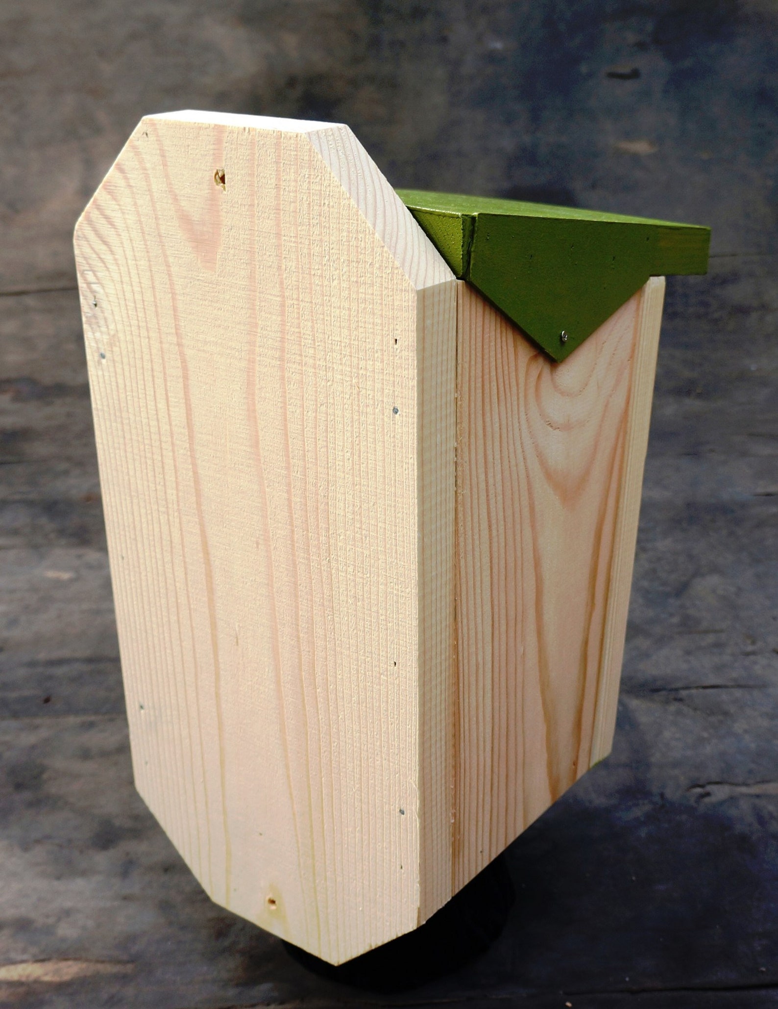 Modern wooden birdhouse predator guard Outdoor bluebird Etsy