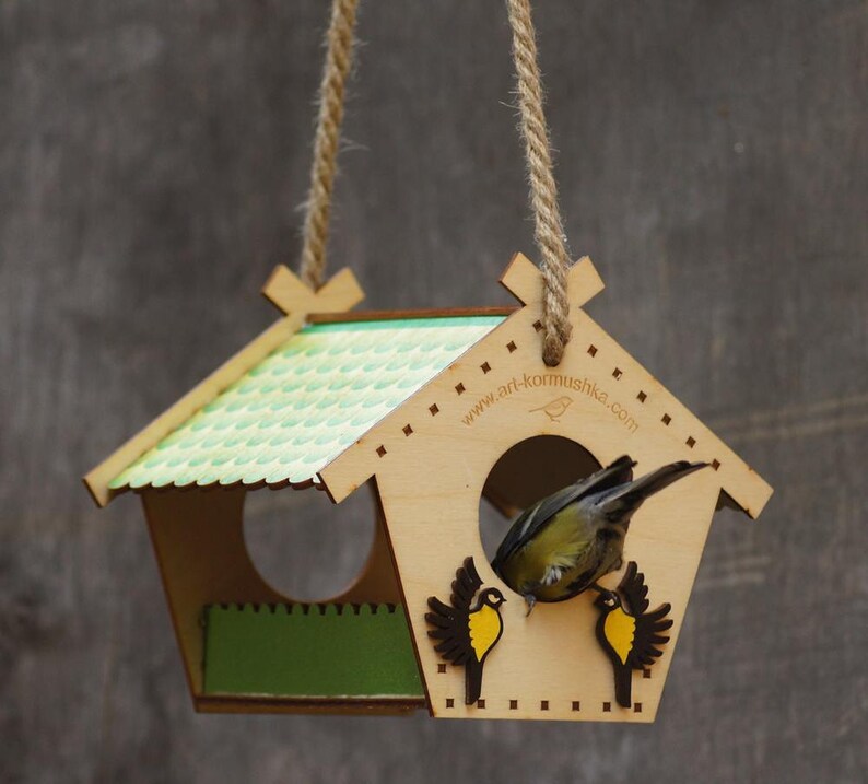 Hanging bird feeder Garden gifts for mom Birdfeeder outdoor Etsy