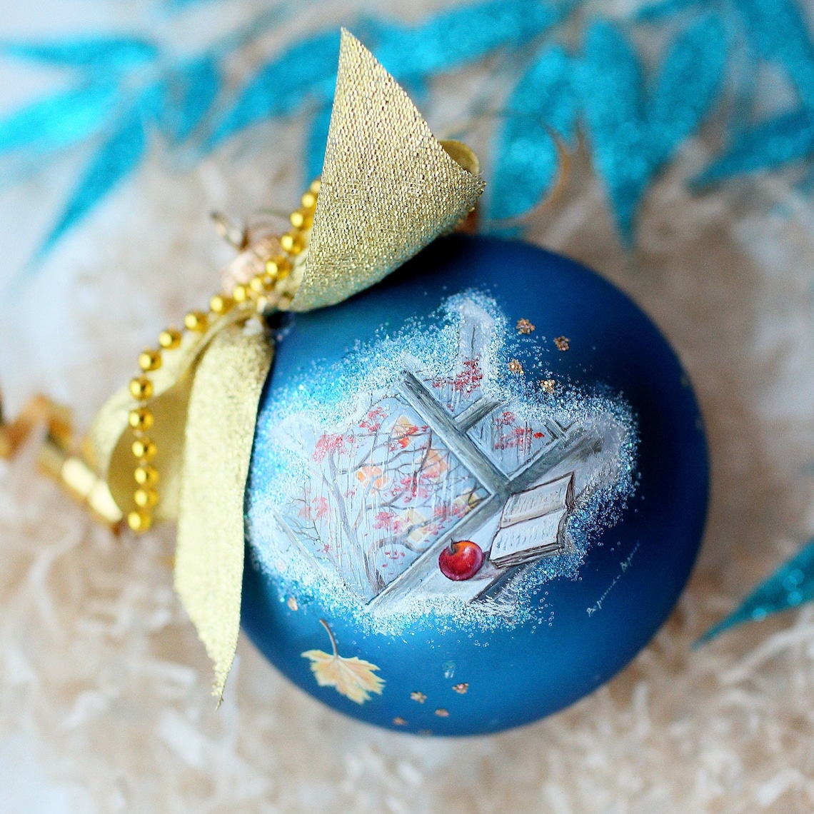 Weihnachtskugeln handbemalte Glaskugel Weihnachtsbaum Etsy