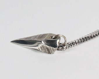 Wolf Tooth Pendant Necklace Handmade in Sterling Silver