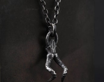 Men's Necklace Horns Pendant Bones Skull Rustic Jewelry