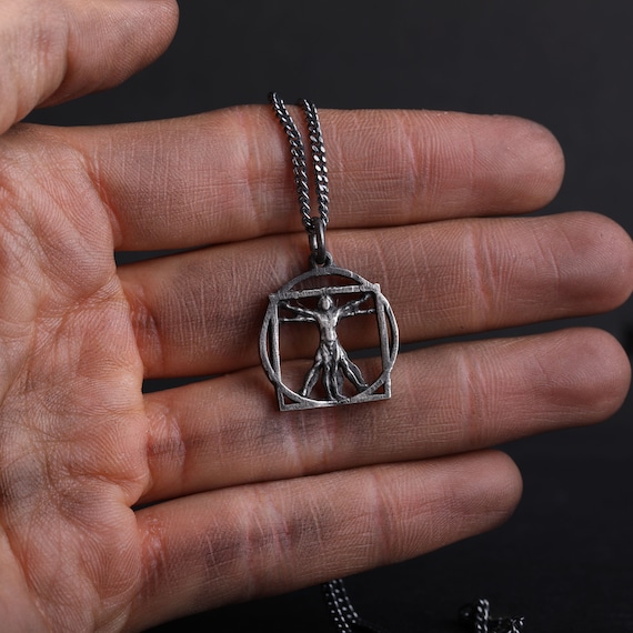 【新品】　ソウルオブシベリア　シャーマン I 羽根　ペンダント NO.5101 PS: The Vitruvian Man Silver Pendant