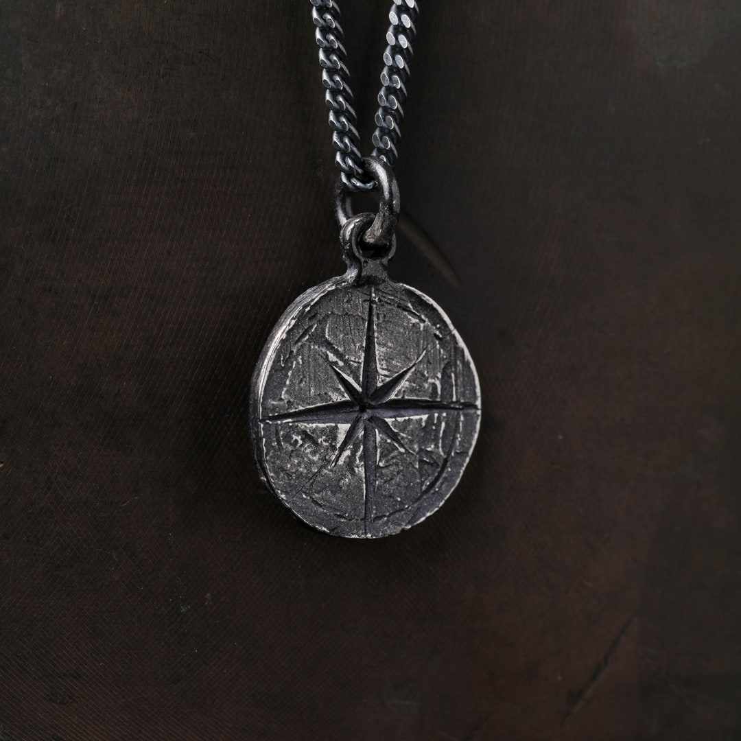 Men's Multilayer Necklace Nautical Compass Pendant Necklace, Holiday Gift  Men | eBay