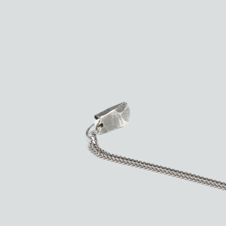 Mens Necklace Rustic Pendant Etsy