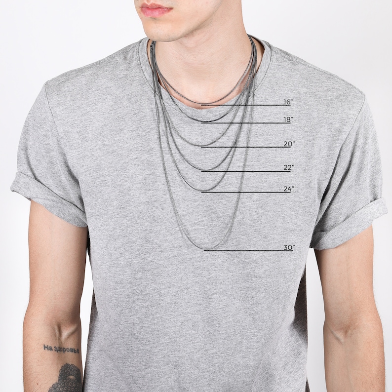 Minimalist mens necklace Clearance