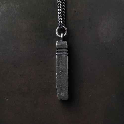 Men's Necklace Bar with Stripes Pendant in Solid shops Sterling Silver