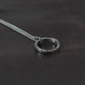 Mens Ring Necklace