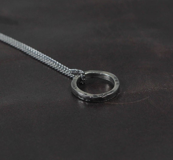 Waterproof Stainless Steel Ring Necklace for Men / Men's Ring Pendant Rope  Chain / Symbol of Commitment, Infinity, Forever and Karma. - Etsy