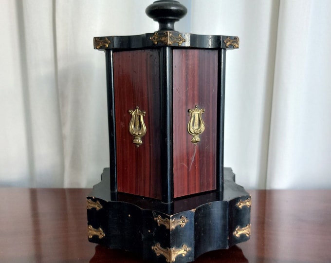 Antique French Cigar Humidor , Wooden Box Case C1900 Etsy