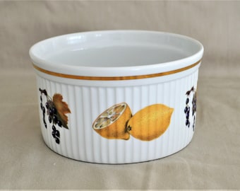Vintage Royal Worcester Evesham Set of 6, Souffle Dish, Oven to