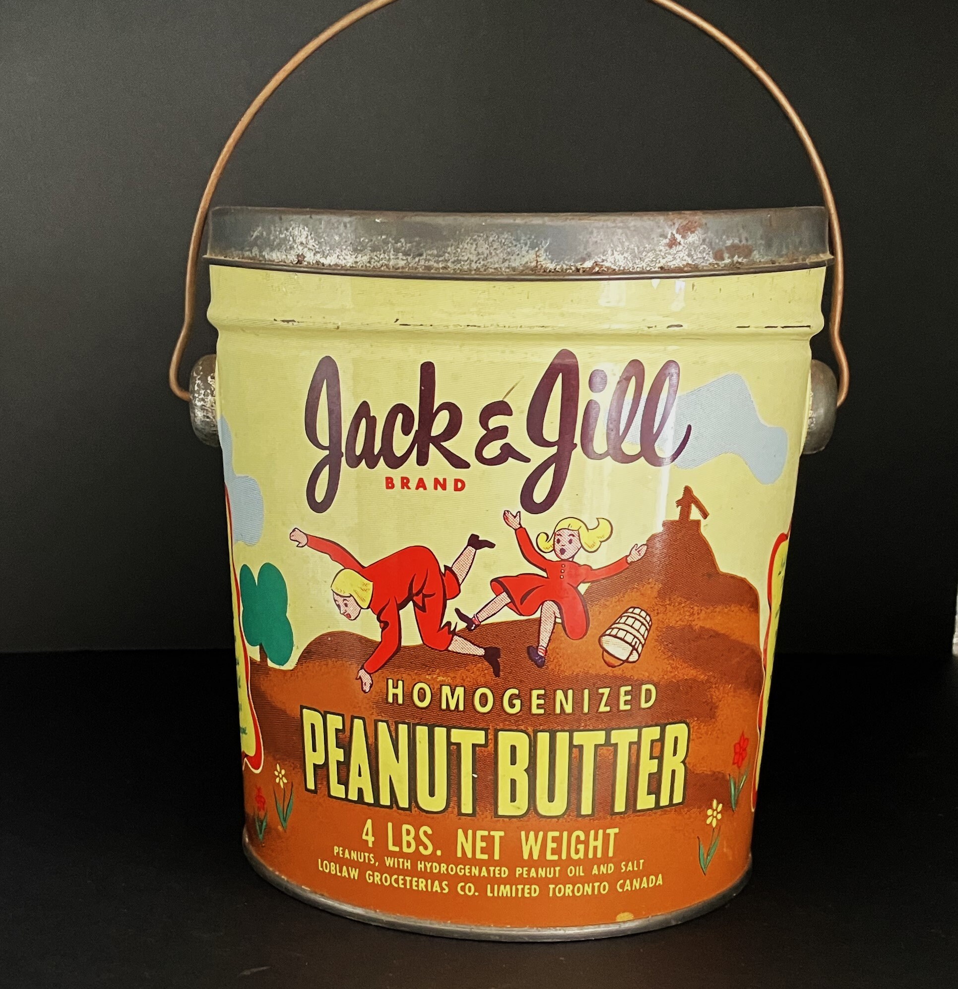 Vintage Jack and Jill Peanut Butter Tin - Etsy