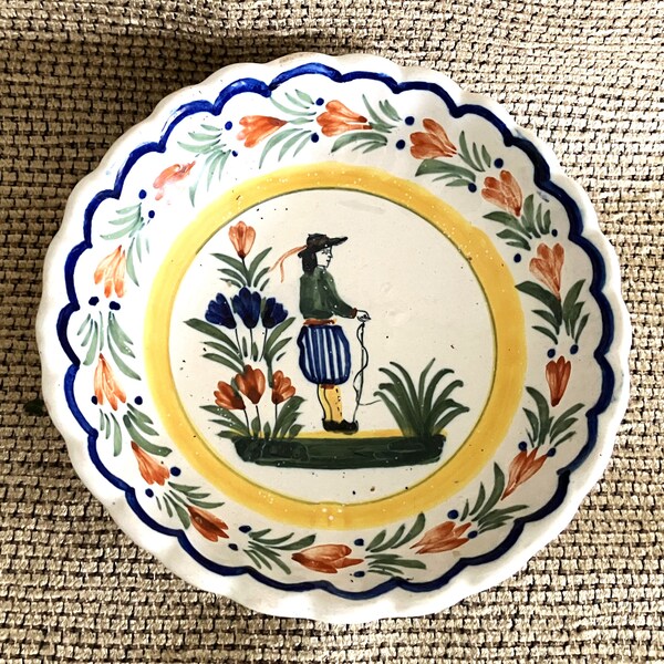 Henriot Quimper Faience Bowl from France