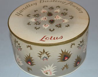 Vintage Box of Yardley Dusting Powder Lotus