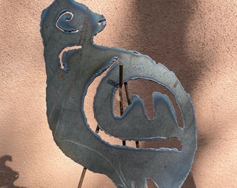 Quail Yard Art, Metal Sign, Metal Cut Animal Silhouettes, Garden Stake Decoration, Metal Wall Art, Metal Signs, Quail Sign