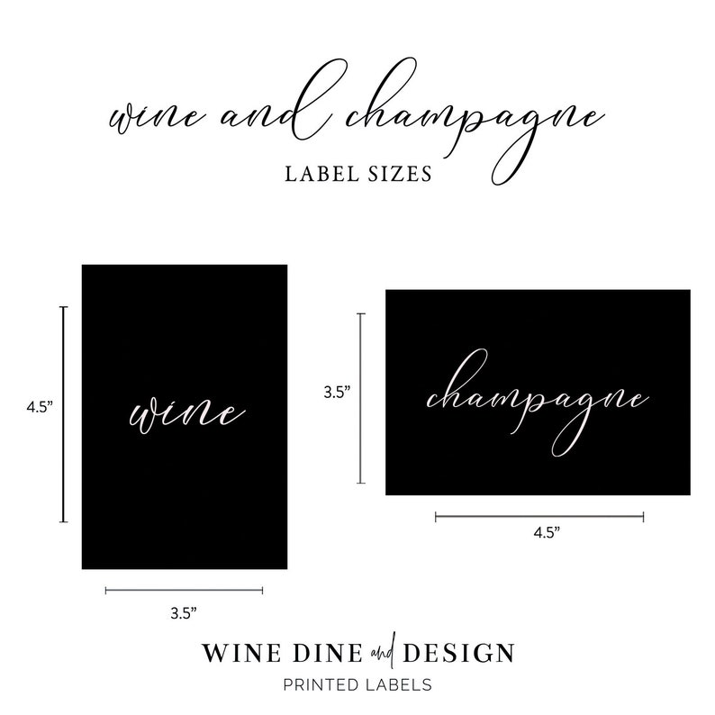 Personalized Bridal Shower Bachelorette Mini Champagne or Full Size Champagne and Wine Label Favors