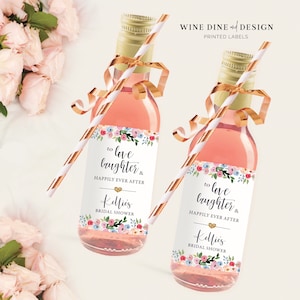 Bridal Shower | Mini Wine Label | Bridal Shower favor