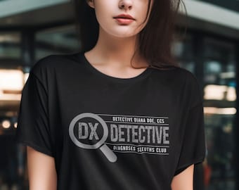 Medical Coder Must-have DX Detective Shirt, Unisex Jersey Short Sleeve Tee, Gift for Medical Coder, Coder T-Shirt