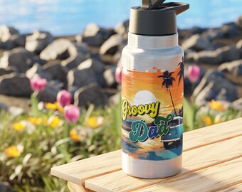 Groovy Dad Gator Tumbler: The Perfect Father's Day Gift 32oz; Father's Day Tumbler; Gift For Dad; Birthday Gift for Dad