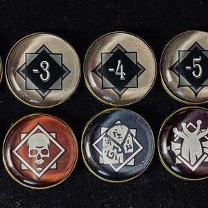 Arkham Horror Glass Chaos Tokens - Etsy