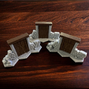 Miniature doors compatible w/ Gloomhaven