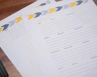 Grocery List Prep PRINTABLE