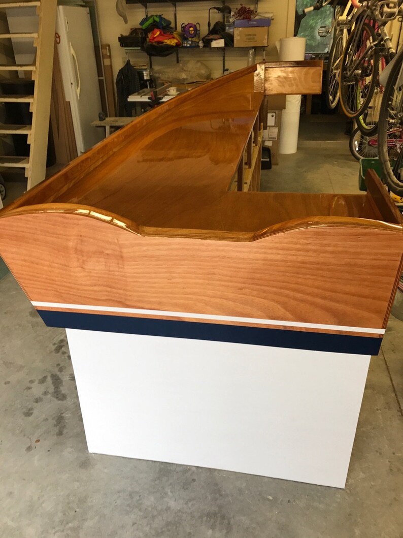Mahogany Boat Counter/Desk/Bar Etsy