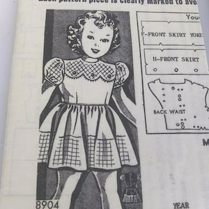 Simplicity 7739 Pattern Girls Jumper Girls 6 Vintage 1968 Short Sleeveless Dress Mini Mod
