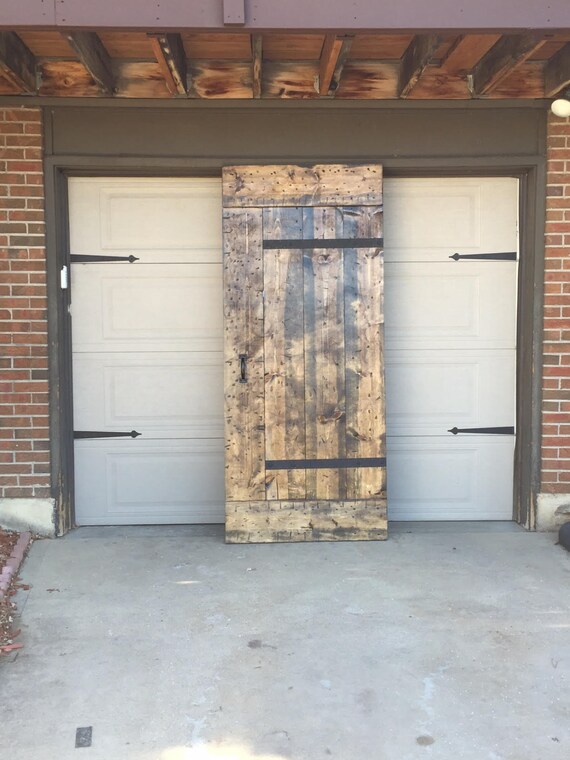 Industrial Sliding Barn Door Customize Your Size Etsy