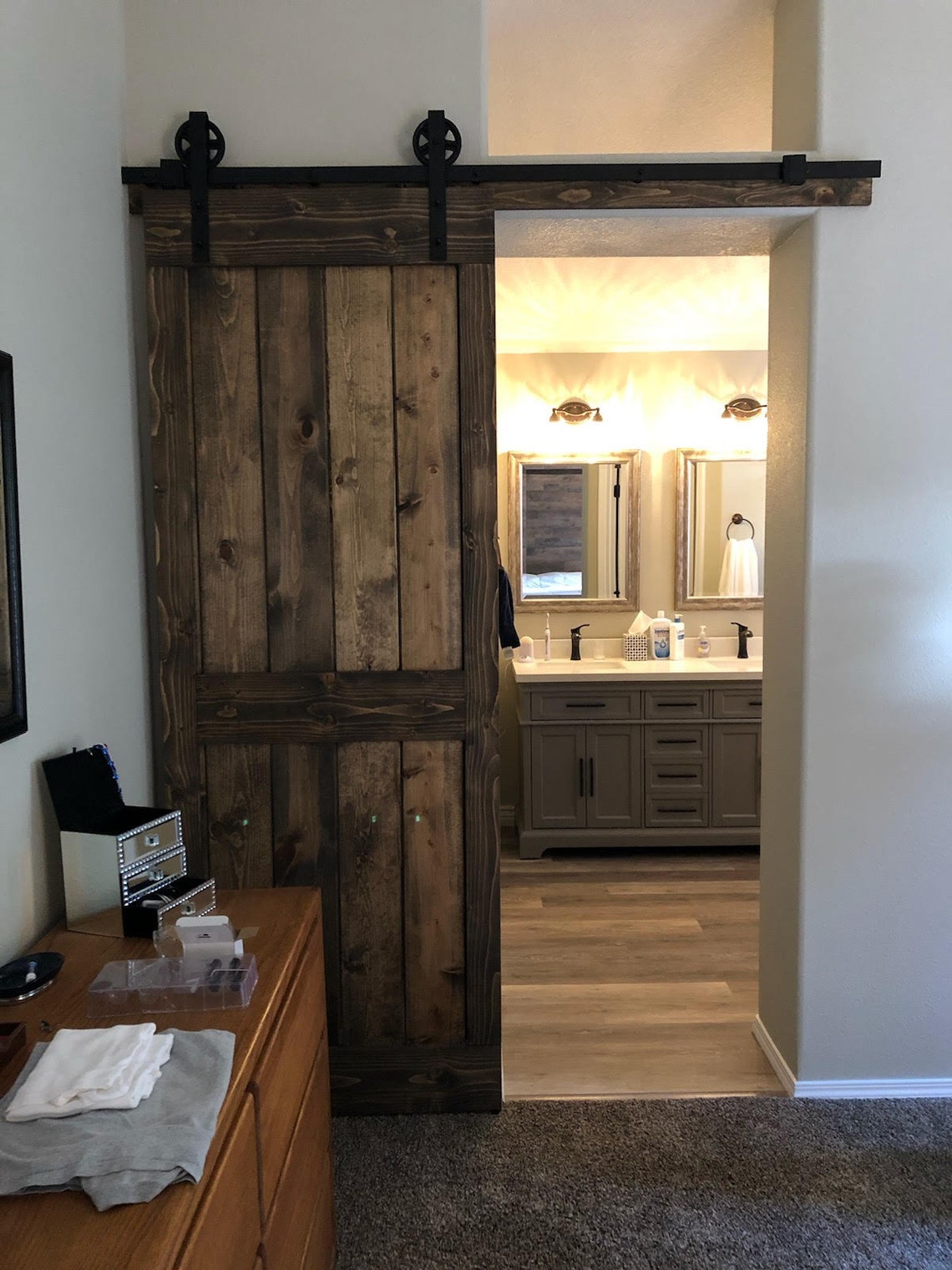 Barn Door Header Hanging Hardware ALL INCLUSIVE | Etsy